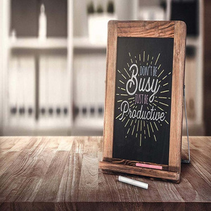 Chalkboard Magnetic Non-Porous Framed Chalkboard Vintage Decor Standing Chalk Board for Wedding,