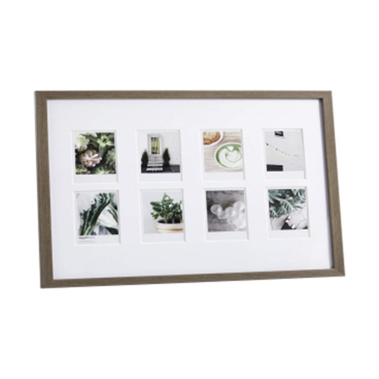 China Factory Classic Simple Style Art Frames Wall Hanging Home Decorative Grey Wooden Wall Picture Photo Painting Frame