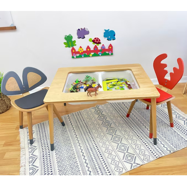 Toddler Table Montessori Furniture Kids Montessori Table and Chair Set