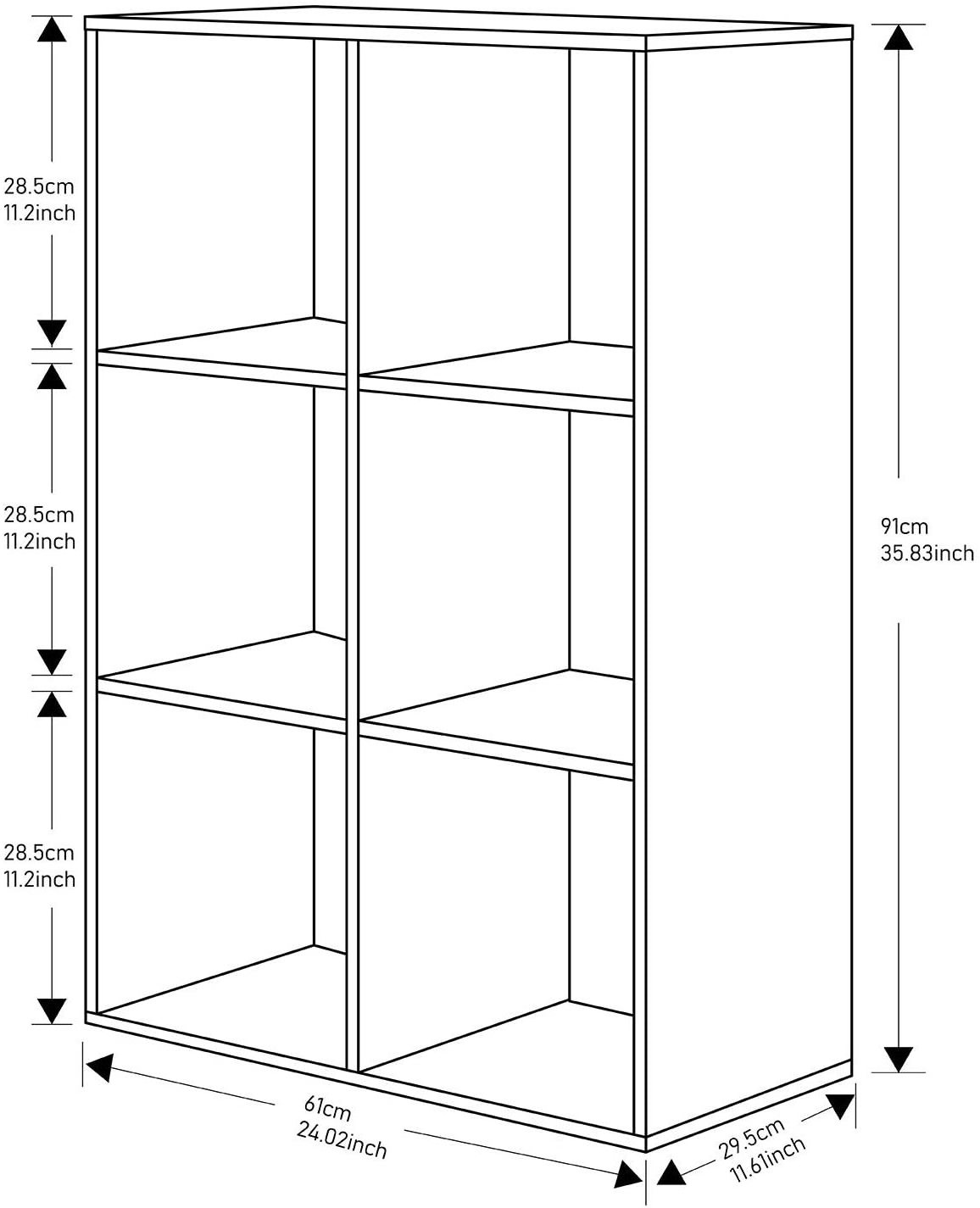 Modern Free Standing Wooden Book Storage Shelf For Office