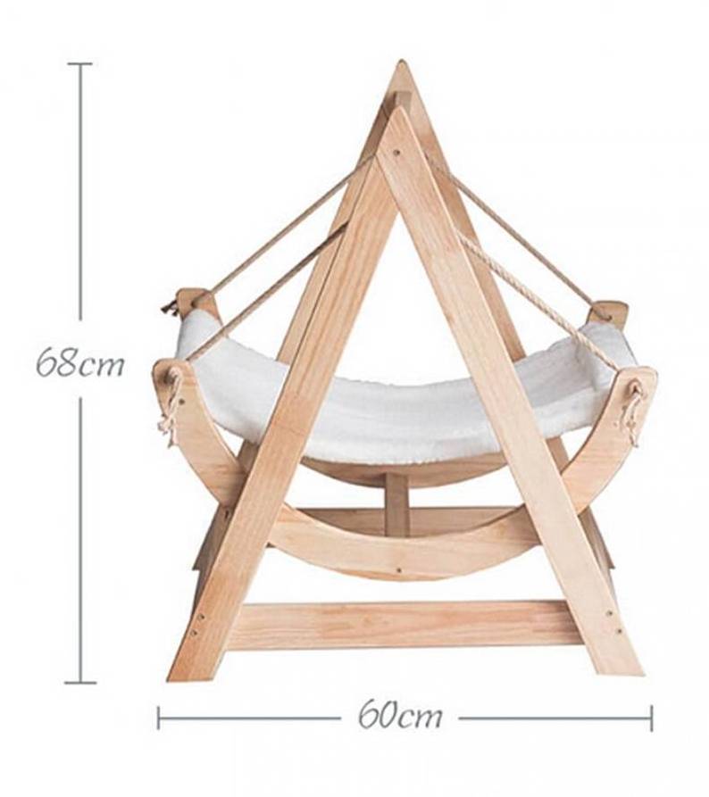 Cat Hammock Wooden Cat Bed Hammock Cat Bed