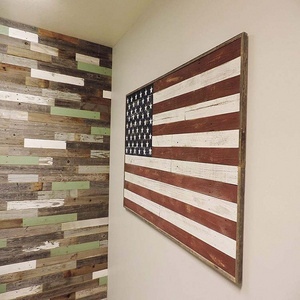 foot Reclaimed wood American Flag Full Size Barnwood. Rustic Barn Wood Old Glory. Distressed wall art decor. Weathered.