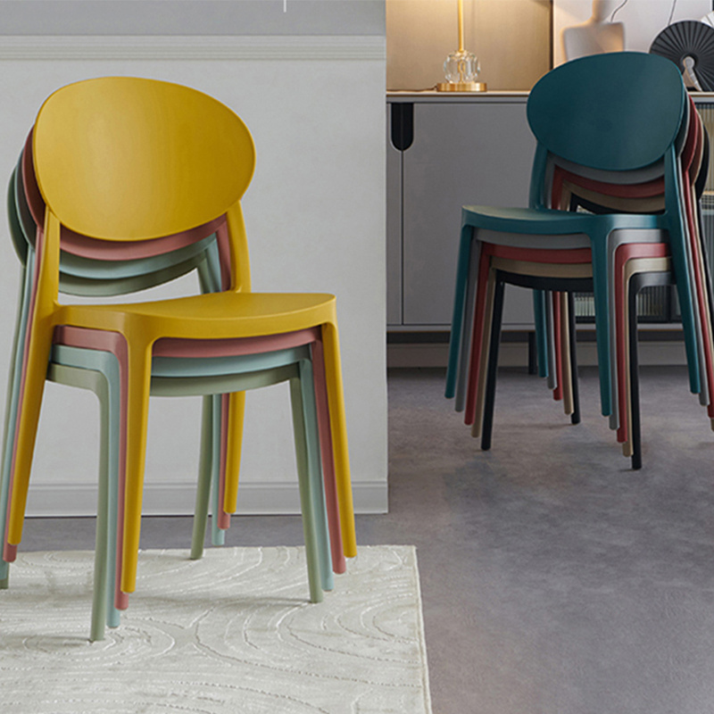 Modern fashion PP plastic chair cheap kitchen cafe bistro dining chairs for dinning room