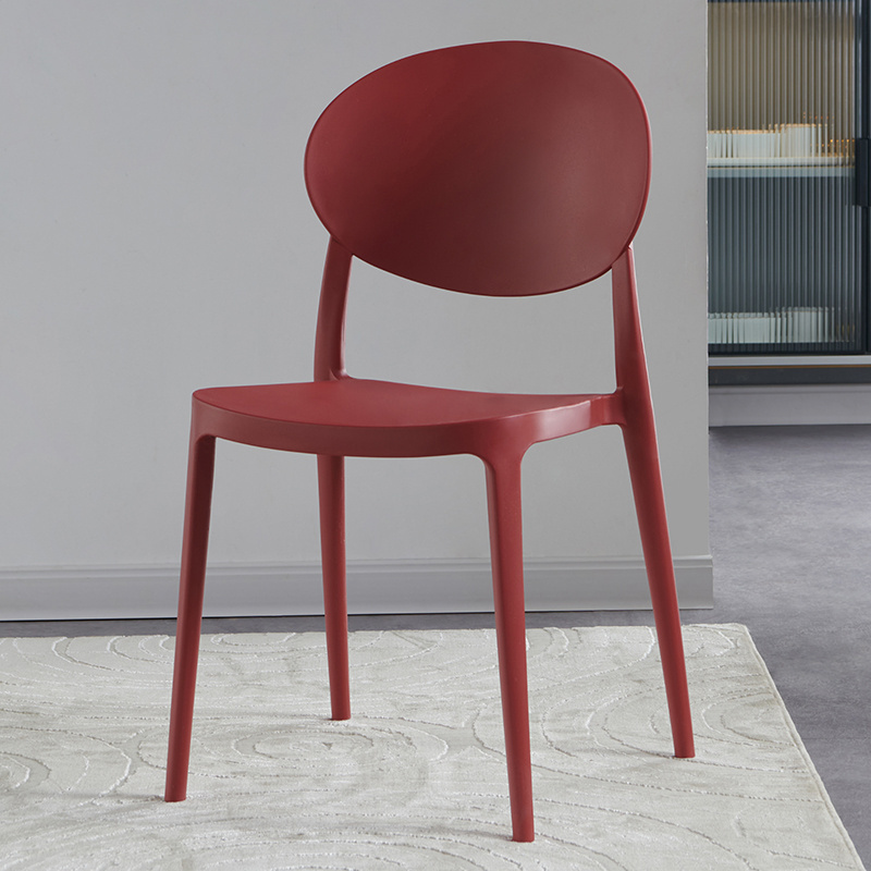 Modern fashion PP plastic chair cheap kitchen cafe bistro dining chairs for dinning room