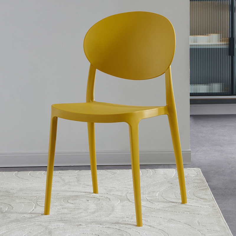 Modern fashion PP plastic chair cheap kitchen cafe bistro dining chairs for dinning room