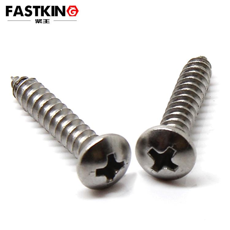 PA1.0 PA1.2 PA1.4 Stainless steel ISO7094 Pan Head cross recessed steel nail self tapping Screw