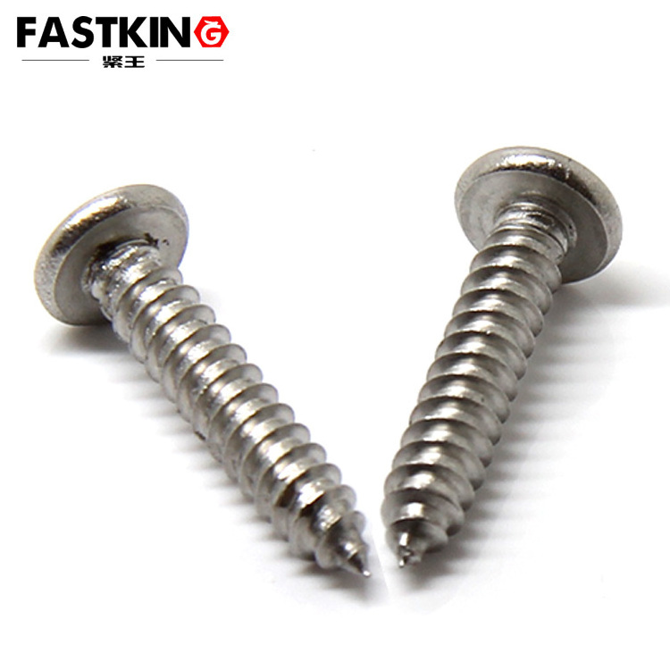 PA1.0 PA1.2 PA1.4 Stainless steel ISO7094 Pan Head cross recessed steel nail self tapping Screw