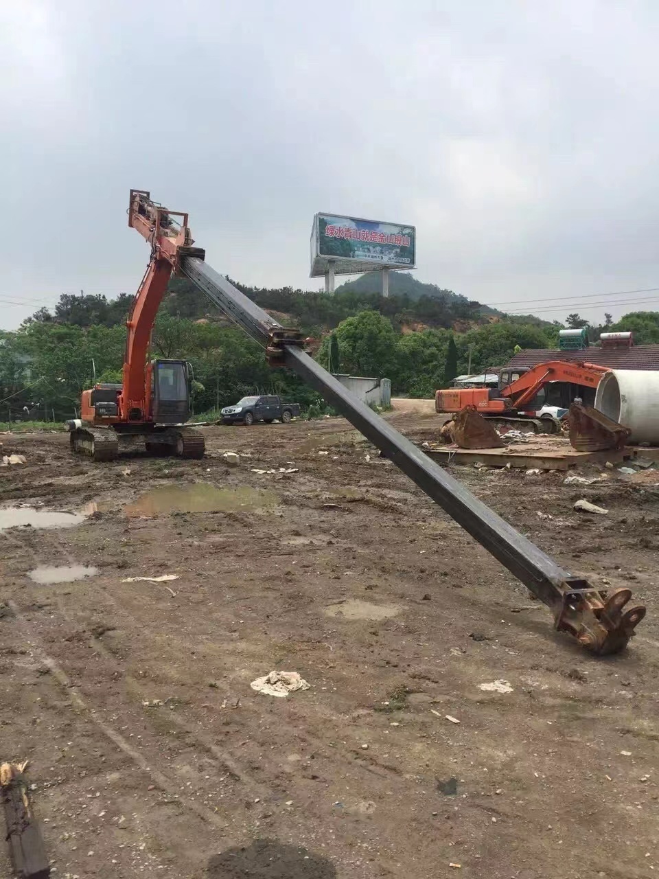 Lighter Stronger telescopic excavator long arm excavator arm telescopic arm for sale excavator boom