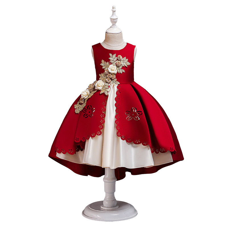 Fancy Dress For Girls kids Princess Style  Birthday Fashionable Performance Dress For 3-8 Years Old Toddler Girls Dress