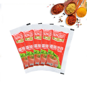 Wholesale Bulk high quality tomato sauce tomato paste ketchup sachet halal bags