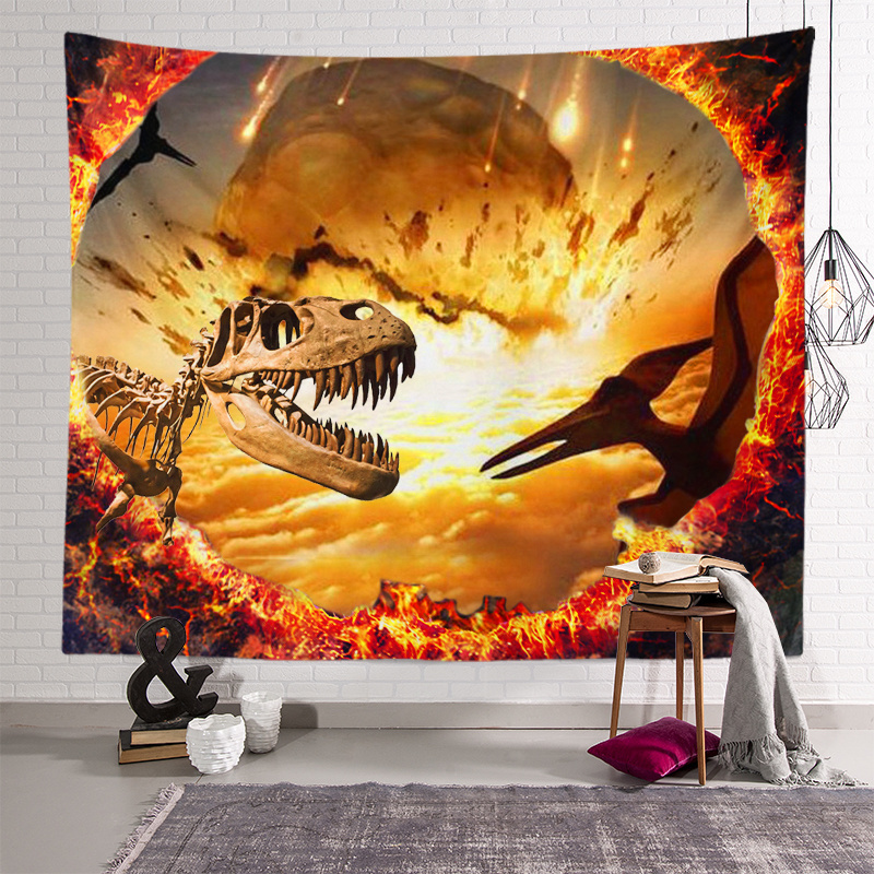 3D Dinosaur Movie Tapestry Room Wall Hanging Dormitory Tapestry Art Home Decor Tapestry Applicable Table Cloth Sofa Cover