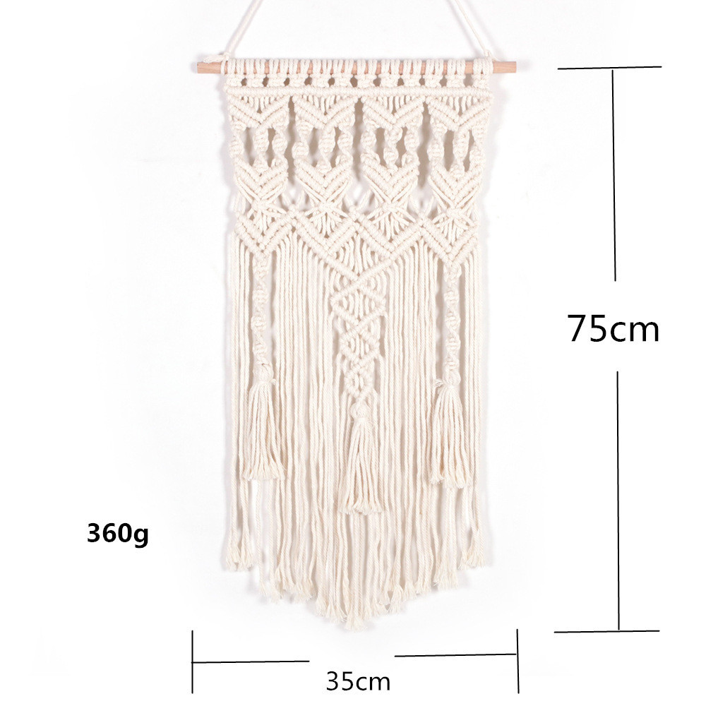 Wall Macrame Tapestry Leaf Bohemian Home Decor Woven Tassels Wall Hanging Nordic Home Decoration Living Room Decors Aesthetic