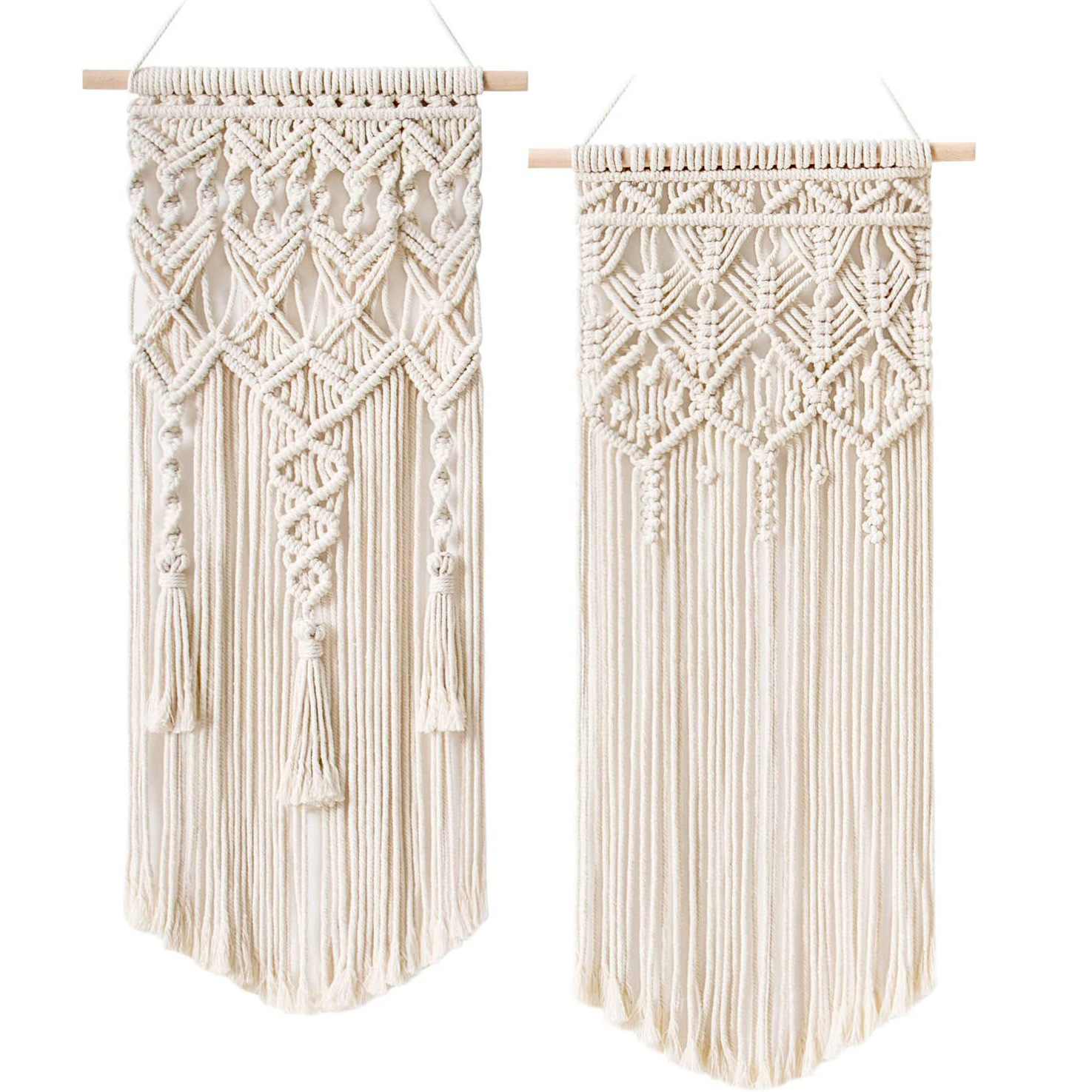 Wall Macrame Tapestry Leaf Bohemian Home Decor Woven Tassels Wall Hanging Nordic Home Decoration Living Room Decors Aesthetic