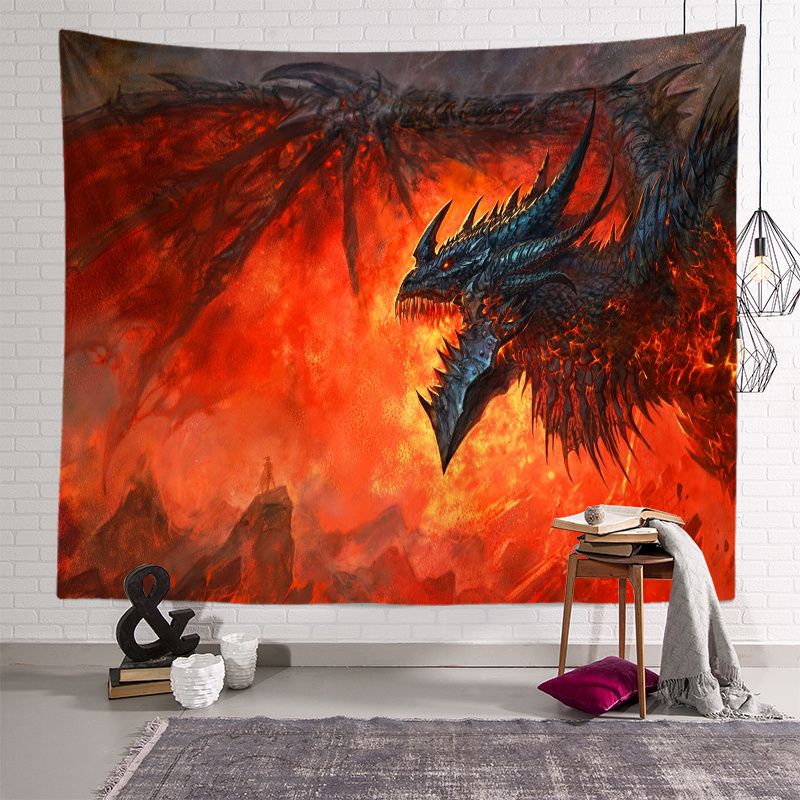 3D Dinosaur Movie Tapestry Room Wall Hanging Dormitory Tapestry Art Home Decor Tapestry Applicable Table Cloth Sofa Cover