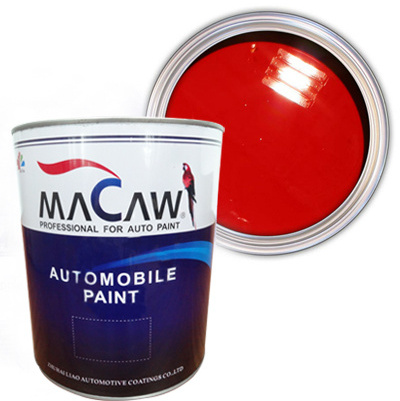 MACAW 2K solid color  WSM11 bright red topcoat spray car  paint