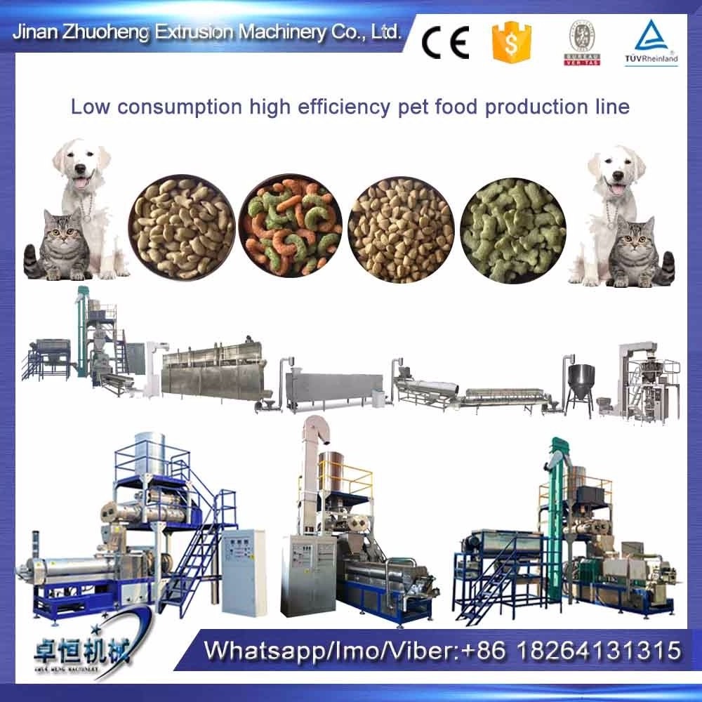 fully automatic twin screw texture pet dog food extruder processing machines pet food extruder