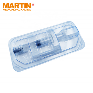 Syringe Blister Package Plastic Box for Cosmetics Medical Plastic Trays Sterilization Packaging for Skin Care Product