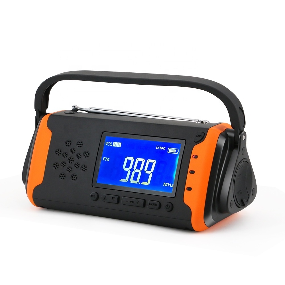 MEDING new product emergency mini  internet solar panel rechargeable  dinamo radio with sos survival kit