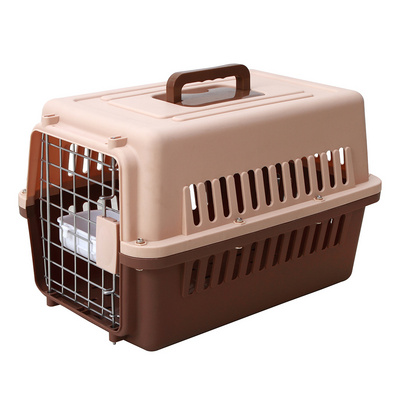 Zunhua MeihuaHigh Quality Portable Plastic Outdoor Travel Dog Cat Pet Carrier Crate Cage Kennel for Dog Cat