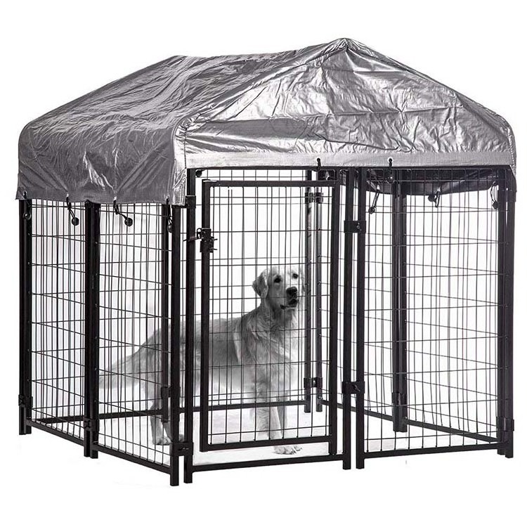 Heavy Duty Large Size Stackable Folding Cage Metal Aluminum Pet Cat Dog Crate And Kennel For Large Dogs