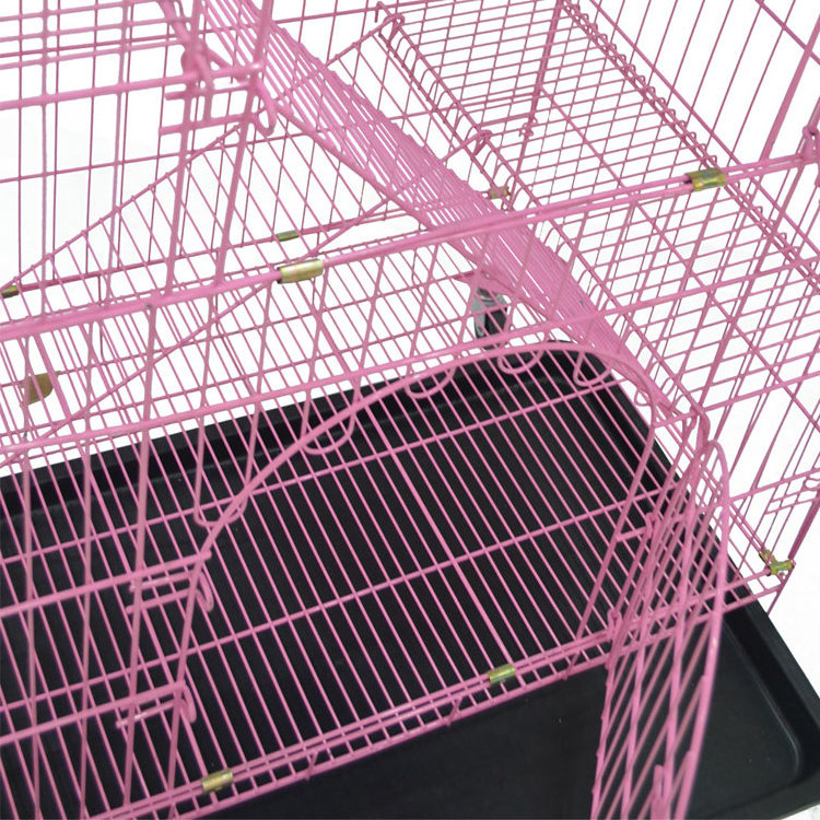 2 layers 3 layers large indoor cat bath cage portable breeding cat cage with wheels MHC004