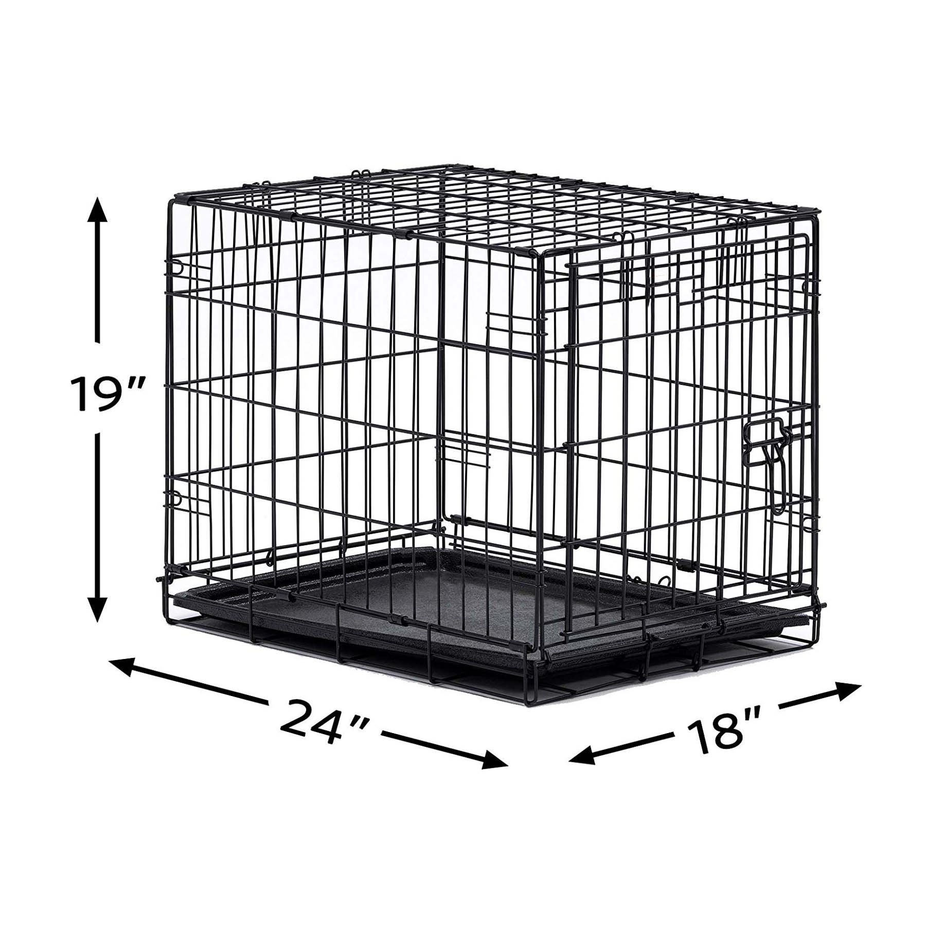 MidWest Fully Equipped Wholesale Cheap Homes Single Door Folding Iron Metal Dog Crates for large dogs