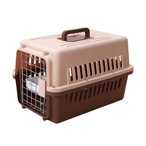 2020 Best Selling Small Animal Dog Travel Carrier Cage / Small Flight Plastic Pet Carrier With Wheels