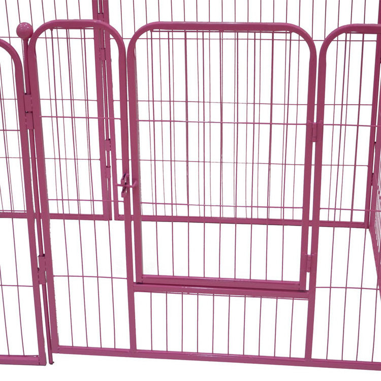 Cheap Best Large Indoor Metal Puppy Dog Run Fence  / Customize Outdoor Iron Pet Dog Playpen