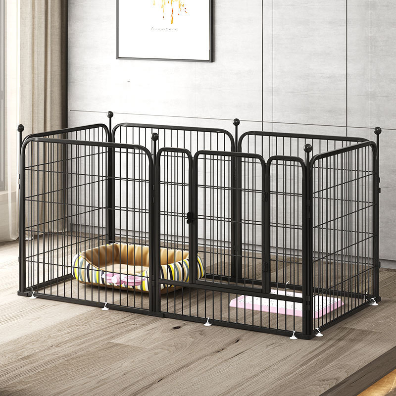 Zunhua Meihua china factory pink steel tube folded dog kennels with tray dog cage pet supplies outdoor indoor animal cages