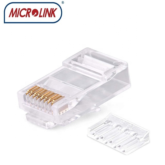 Cat6 Cat5 Rj45 modular plug  8p8c  Ethernet Rj45 Connector with transparent strain relief  boot