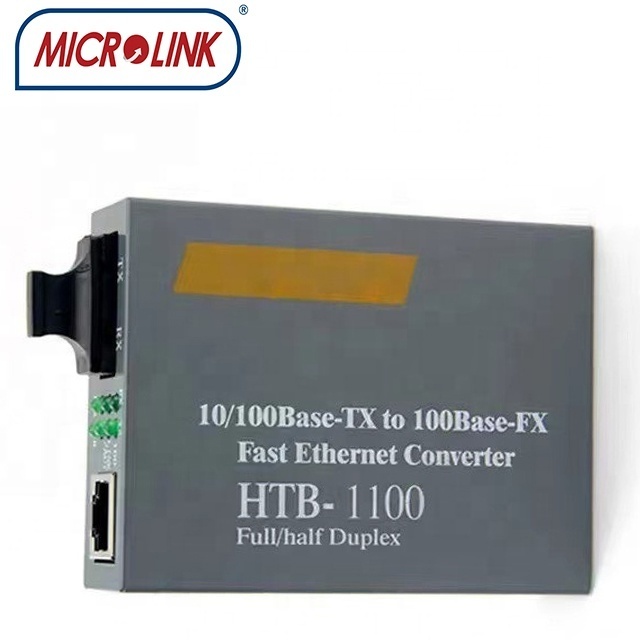 netlink HTB-1100 10/100/1000Mbps Multi-Mode Duplex Optic Fiber Transceiver  2KM Fiber Ethernet Media Converter