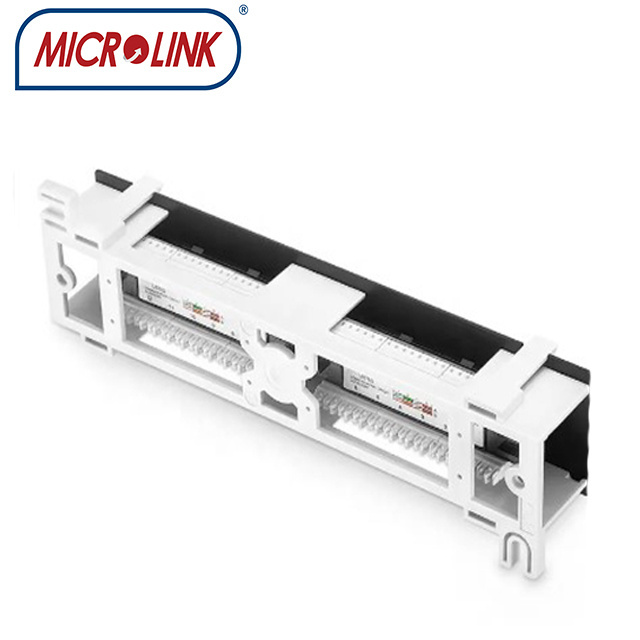 fully  loaded 12 port  wall mount  patch panel rack  rj45 utp cat6 cat5e  patch panel