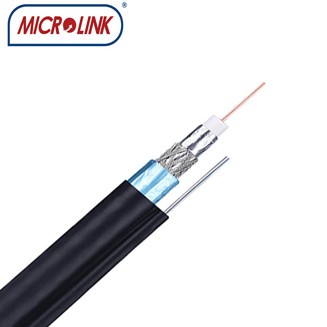 superior quality  rg11 tri shield  coaxial cable with messenger wire