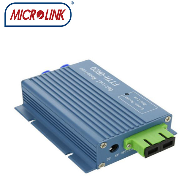 Ftth CATV optical receiver mini node 2 RF +1 Pon loop out 1550nm Fiber Optic equipment Receiver AGC micro ftth node with WDM