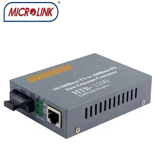 netlink HTB-1100 10/100/1000Mbps Multi-Mode Duplex Optic Fiber Transceiver  2KM Fiber Ethernet Media Converter