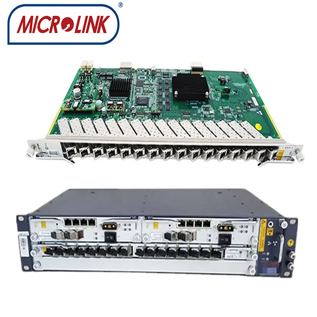 New Genuine   GTGH  16 Ports GPON Service Board with B+ C+ C++ SFP Modules for OLT C320 C300 OLT