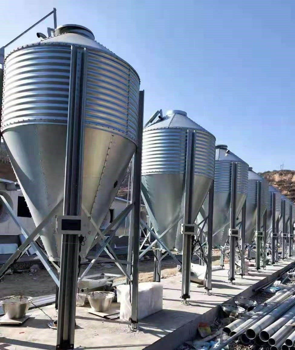 zhmit wholesale low price vertical grain storage bin galvanized silo 10-45 tons capacity