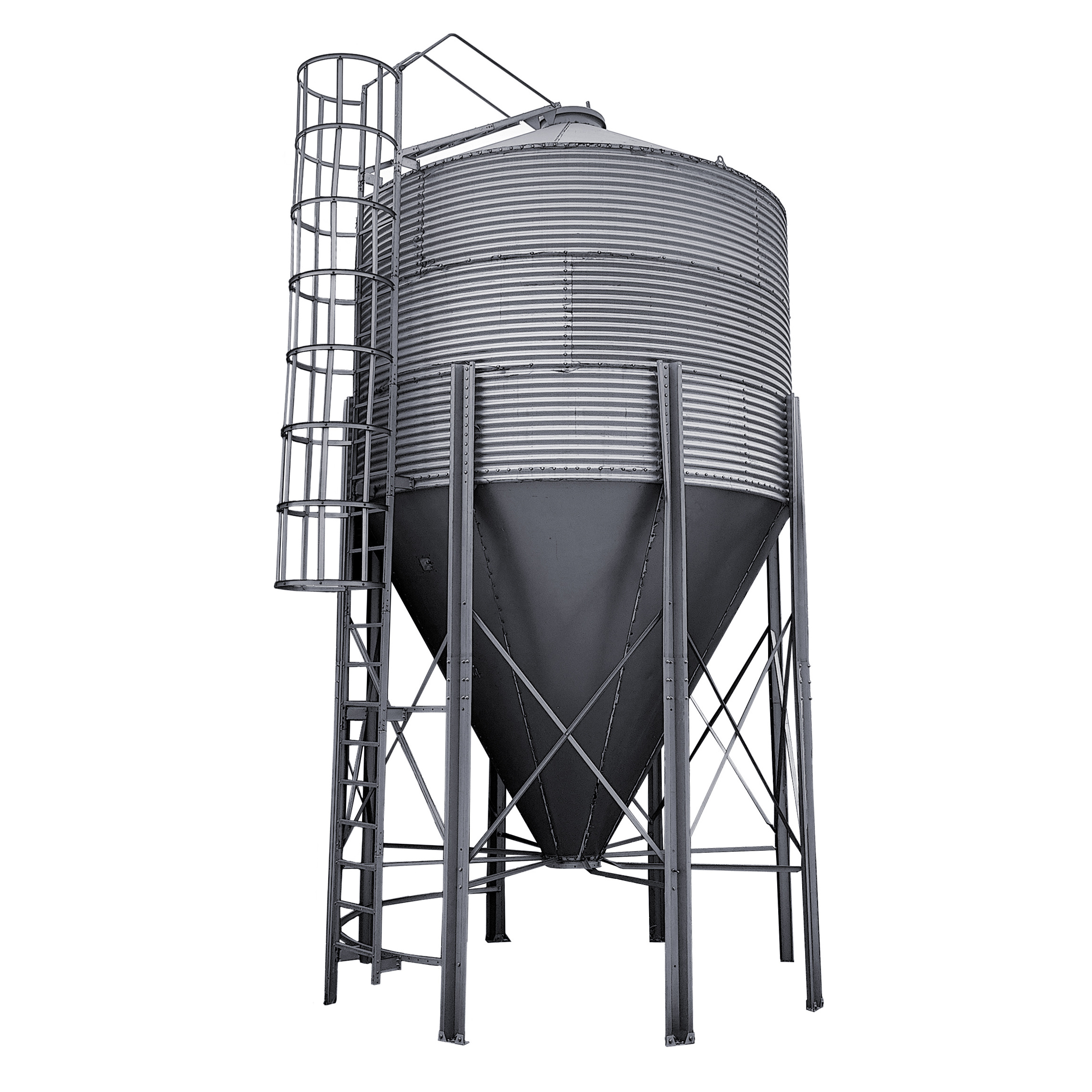 ZHMIT Low Cost Vertical Grain Storage Silo price 56 cubic meters Capacity silo grain storage grain silo Pig Farm