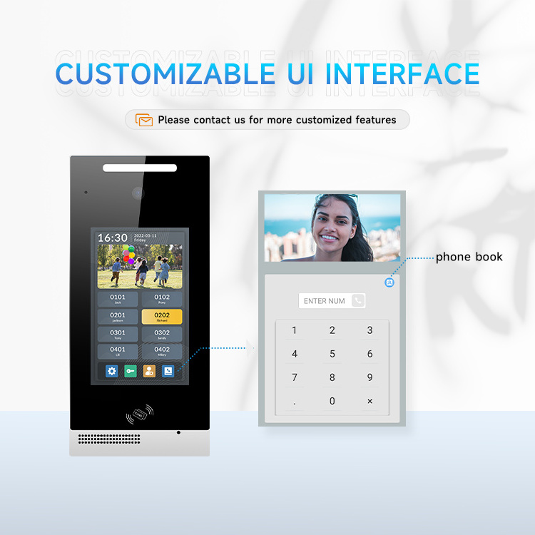 Video Door Phone Intercom System Wireless IP Intercom Access Control System Multi Apartment