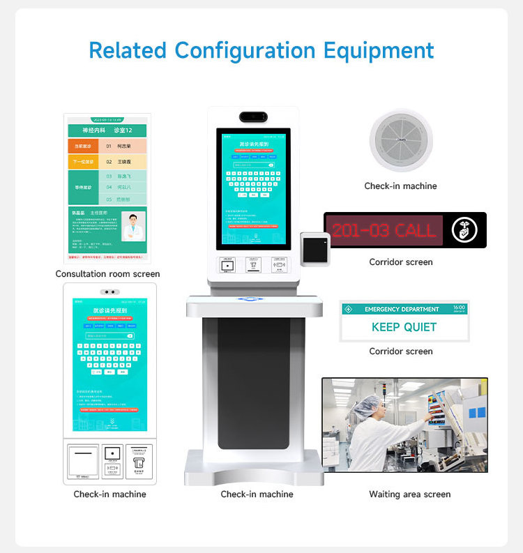 Hospital Calling Number Queuing Management Kiosk Queue System