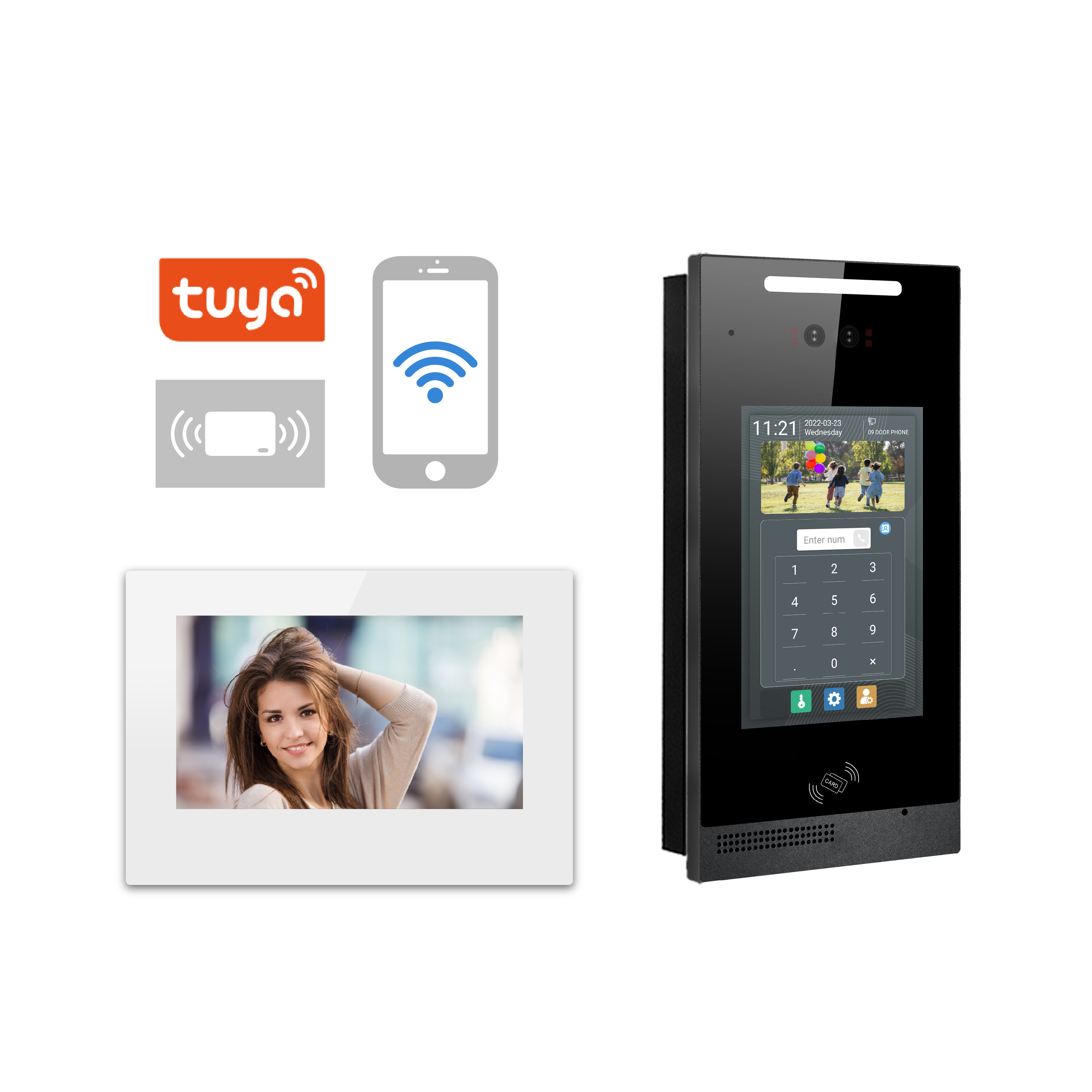 IP-Gegensprechanlage tuya smart intercom building video door phone door entry system