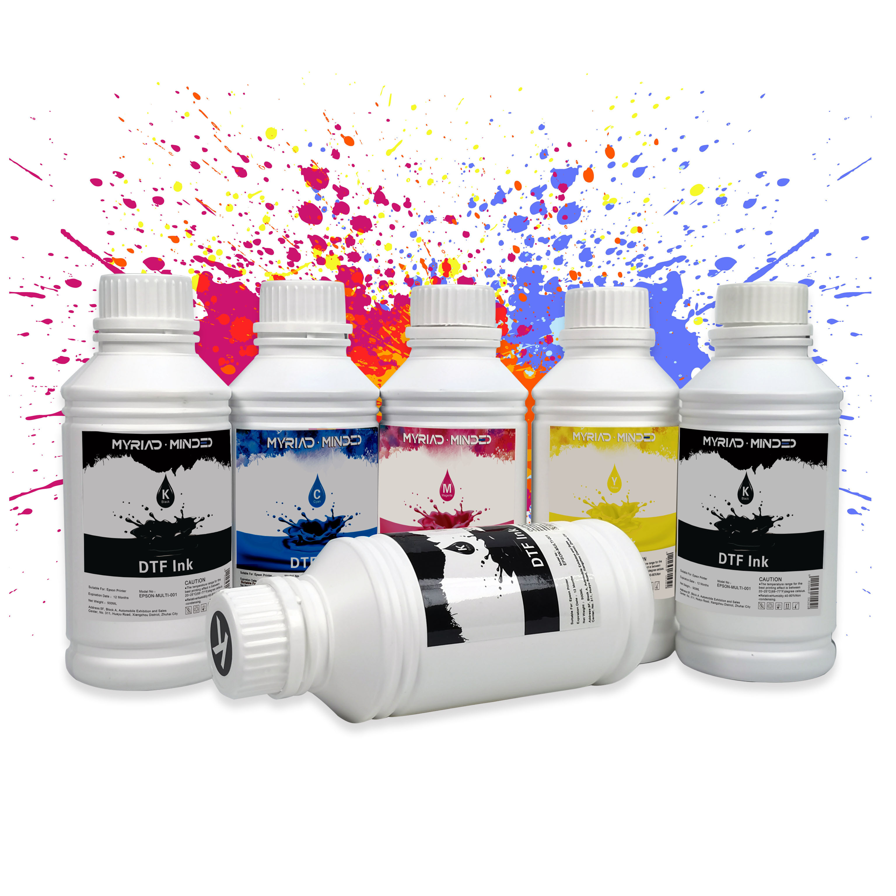 1000ml DTF pigment heat transfer pet film ink Textile Printing Ink for Epson XP600 L1800 I3200 Dtf Printer DTF Ink