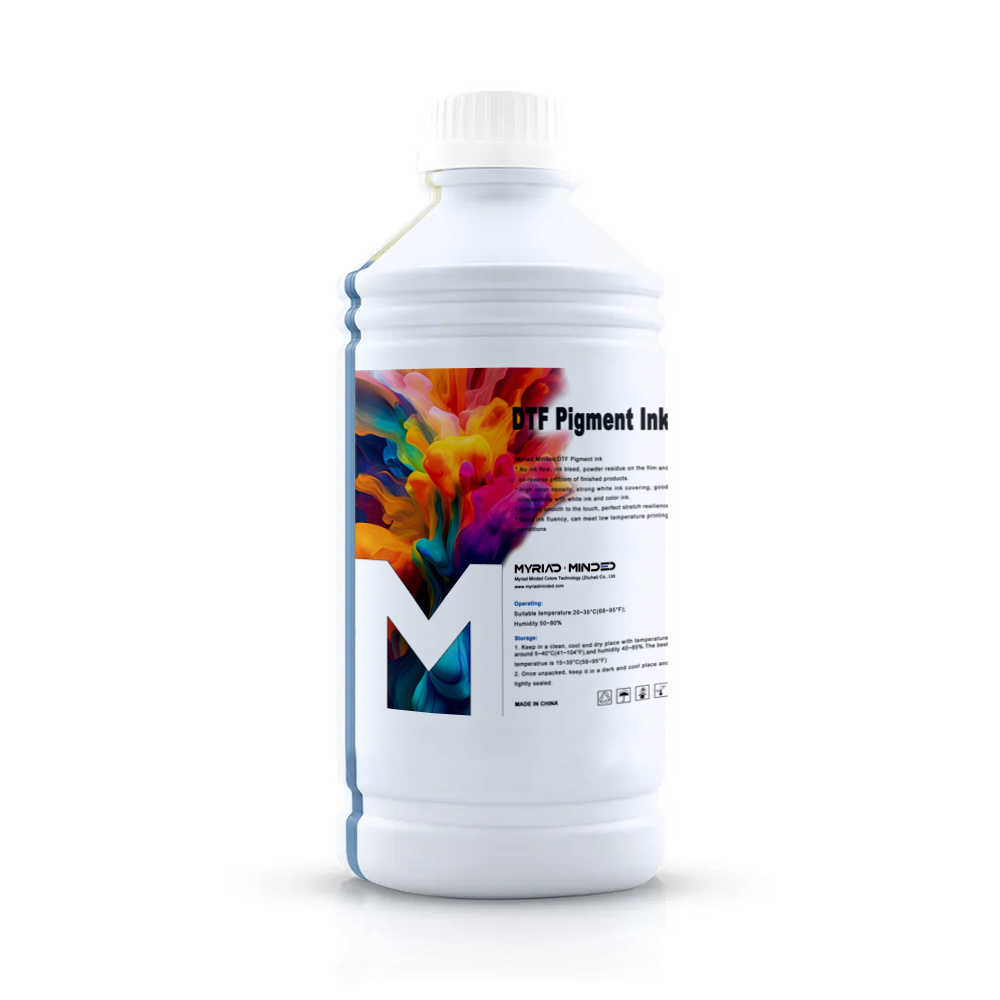 1000ml White Transfer Pigment Ink Hot Transfer Film Textile Printing Ink DTF Ink Manufacturer