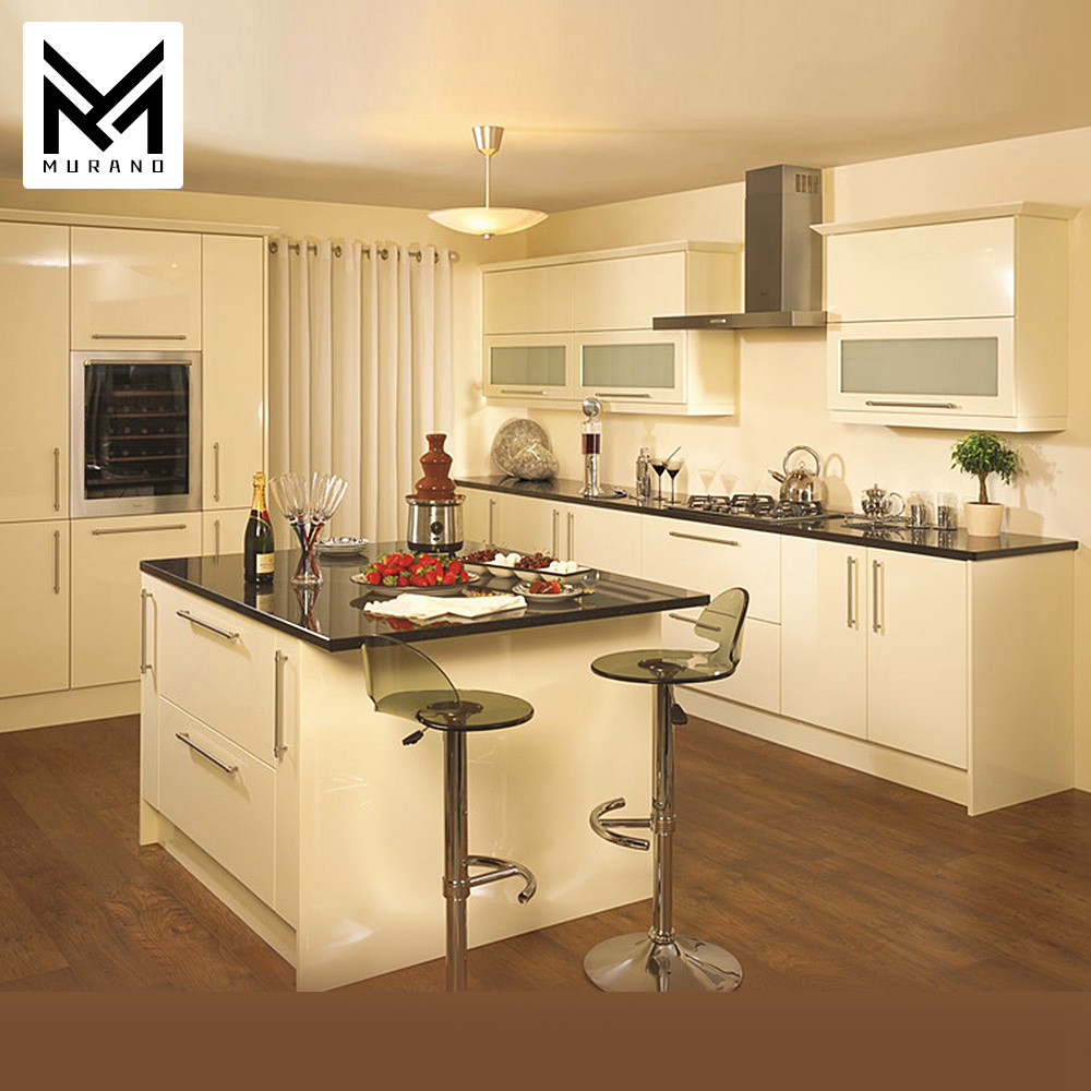 High Gloss PVC Modular Kitchen Unit Cabinet Designs Pvc Membrane Modular Kitchen Cabinet Furniture