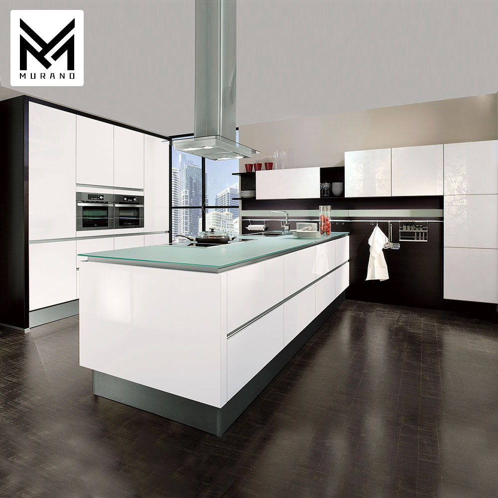 Modern White Shaker Imported Kitchen Cabinets Set Direct From China Vietnam Sliding Door Design In Kitchen