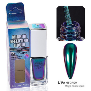 2023 new trending not dust 5ml aurora mirror effect magic chrome liquid