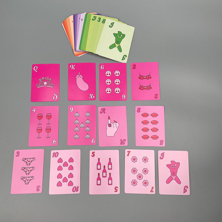 Custom Logo Box Personalized Small Large Eco Friendly Paper Cheering Poker Playing Cards