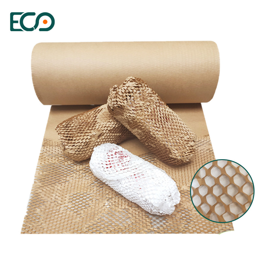 Kraft Honeycomb Paper Cushion Shockproof Honeycomb Paper Sheet Packing Raw Material For Wrapiping Cosmetic