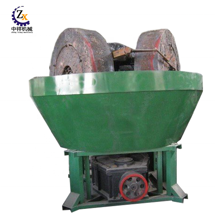 Large capacity 1200 type wet pan gold grinding mill machine