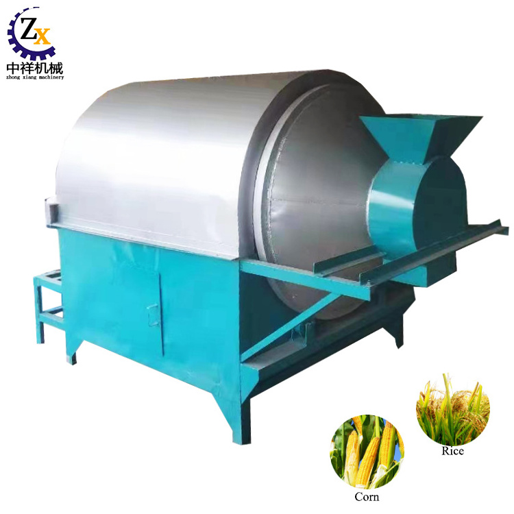 Home use parboiled small paddy rice pomace rotary dryer machine